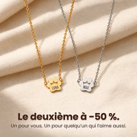 Le Collier Patte d'Amour - Gravé à son prénom