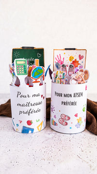 Pack Duo Banderoles Kinder Maxi Fête "Maîtresse & ATSEM" - Modèles à Imprimer