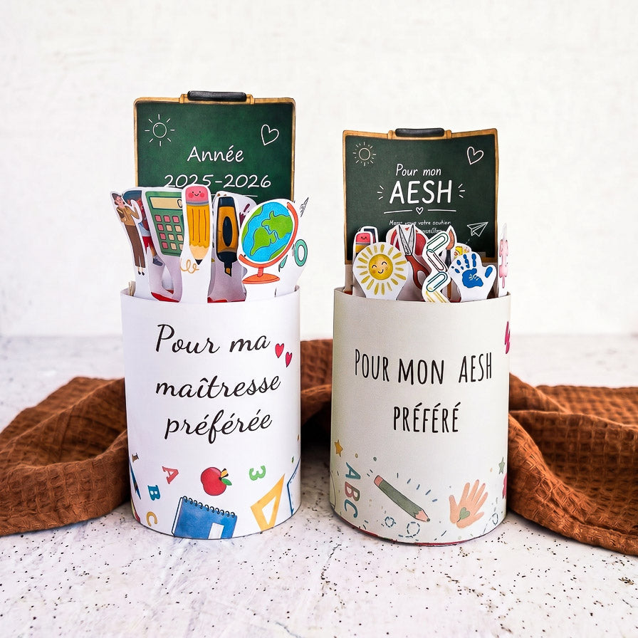 Pack Duo Banderoles Kinder Maxi "Maîtresse & AESH" - Modèles à Imprimer