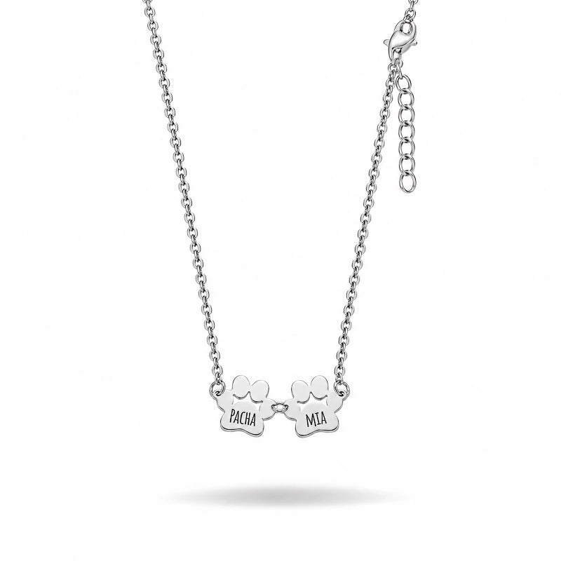 Le Collier Patte d'Amour - Gravé à son prénom