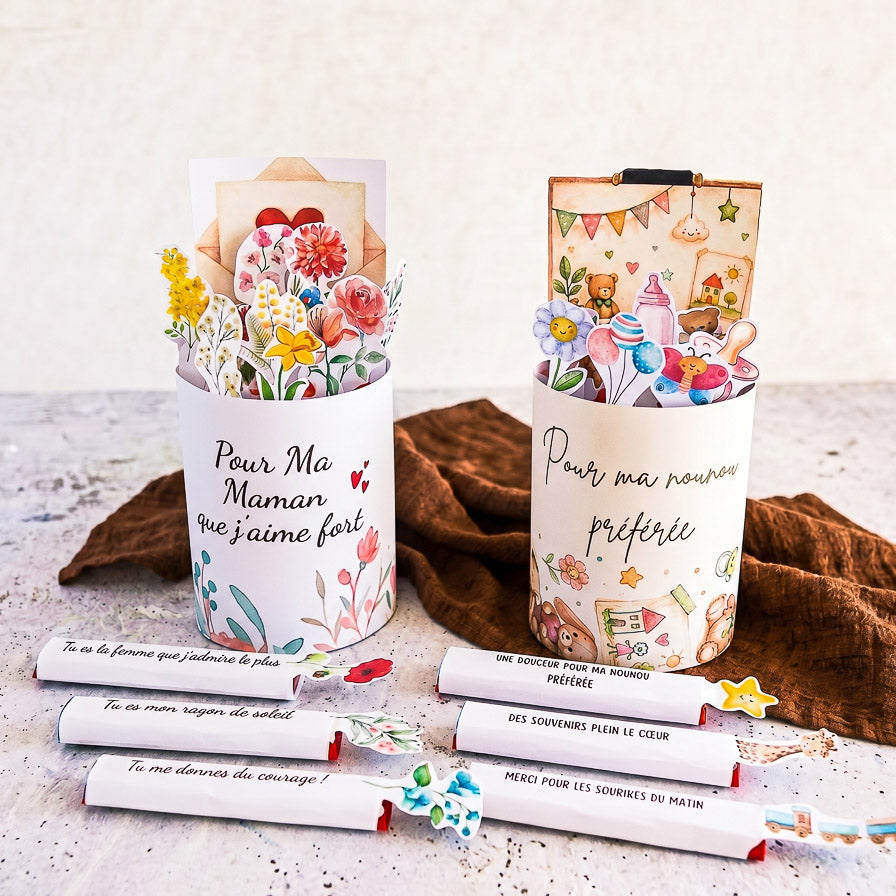 Pack Duo Banderoles Kinder Maxi "Maman & Nourrice" - Modèles à Imprimer