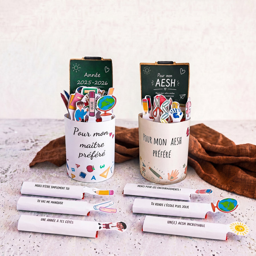 Pack Duo Banderoles Kinder Maxi "Maître & AESH" - Modèles à Imprimer