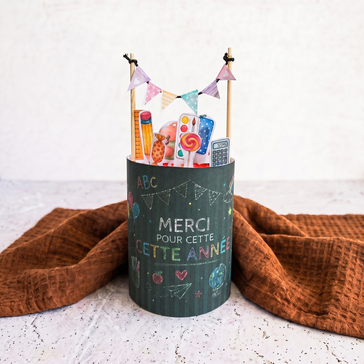 Kit Banderoles Kinder Maxi "Fin d'année" - Modèle à Imprimer