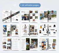 Personalized Dad Magazine Template – Canva Template – Father's Day Magazine