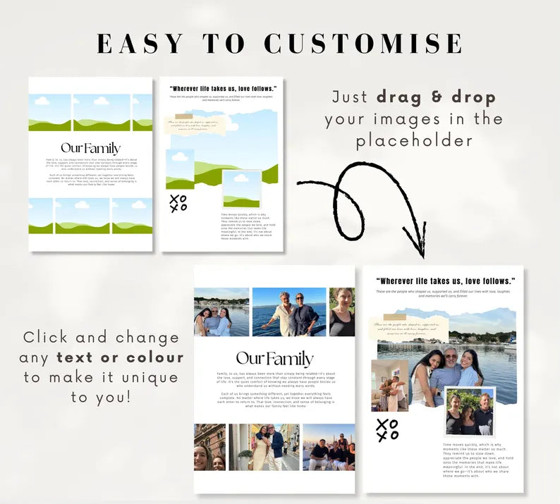 Personalized Dad Magazine Template – Canva Template – Father's Day Magazine