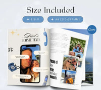 Personalized Dad Magazine Template – Canva Template – Father's Day Magazine