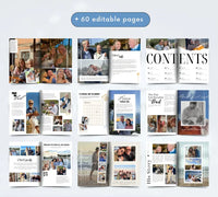 Personalized Dad Magazine Template – Canva Template – Father's Day Magazine