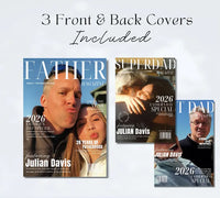 Personalized Dad Magazine Template – Canva Template – Father's Day Magazine