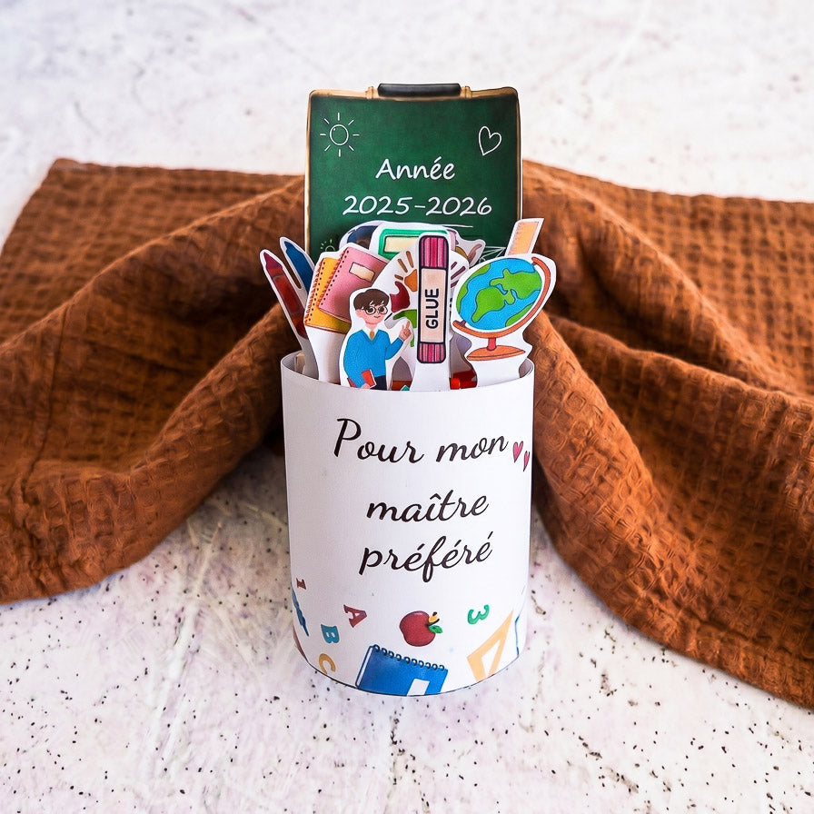 Kit Banderoles Kinder Maxi "Maître" - Modèle à Imprimer