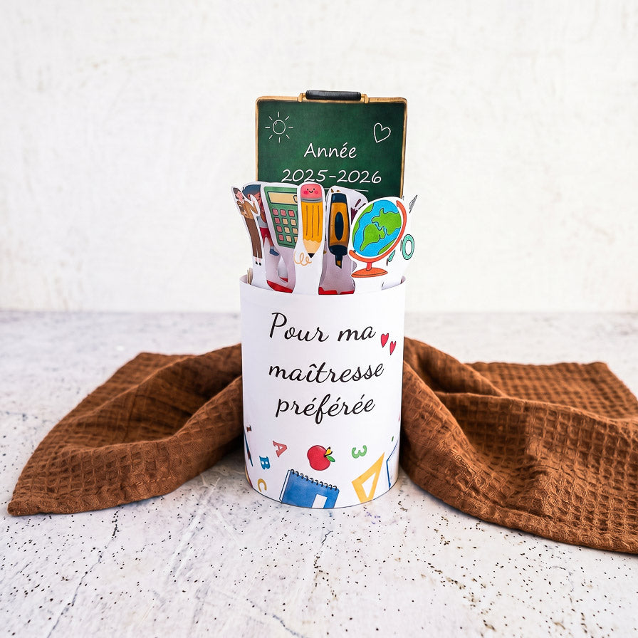 Kit Banderoles Kinder Maxi "Maîtresse" - Modèle à Imprimer