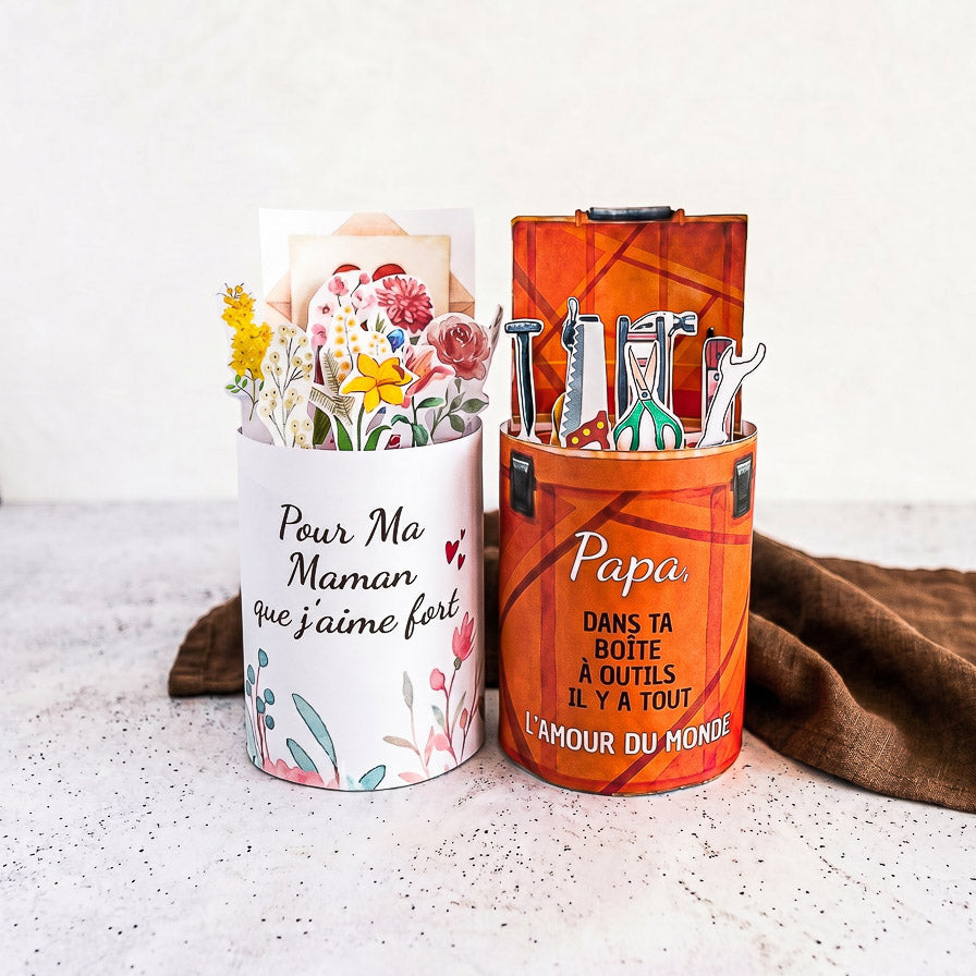 Pack Duo Banderoles Kinder Maxi Fête "Mères & Pères" - Modèles à Imprimer