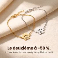 Le Bracelet Patte d'Amour - Gravé à son prénom
